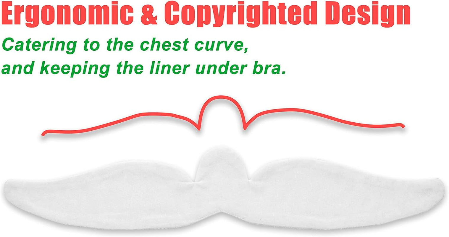 Cotton Terrycloth + Brushed Cotton - Bra Liners for Sweat Rash under Bra Sweat Liners– 3PCS